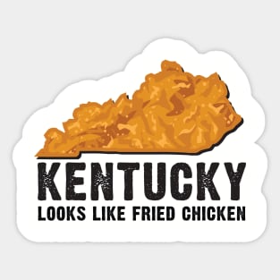 Kentucky looks like Fried Chicken Sticker